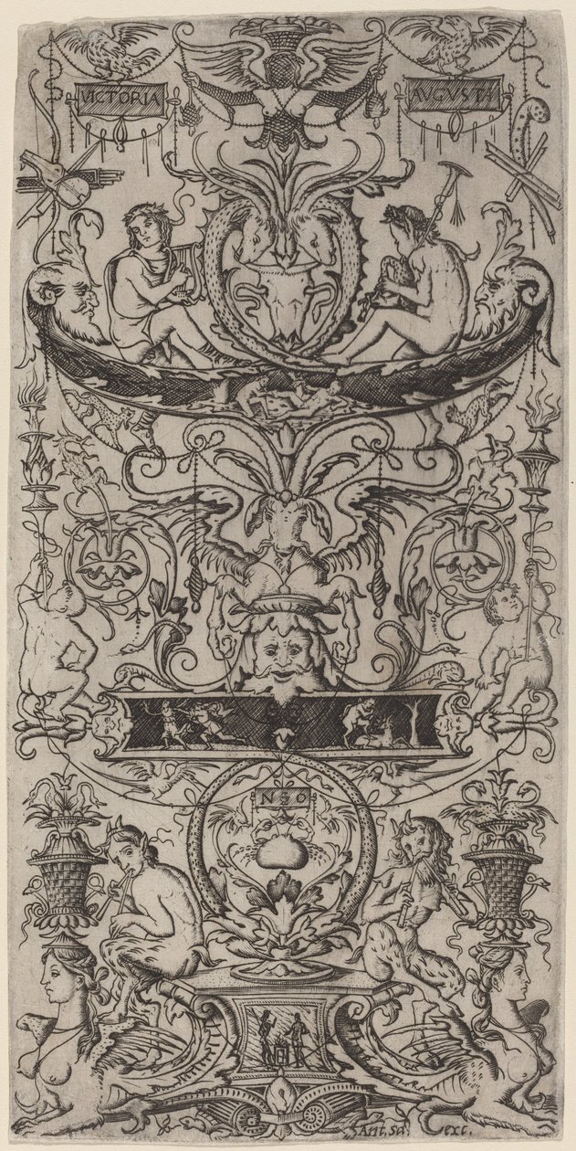Ornamentpanel: Victoria Augusta af Nicoletto da Modena