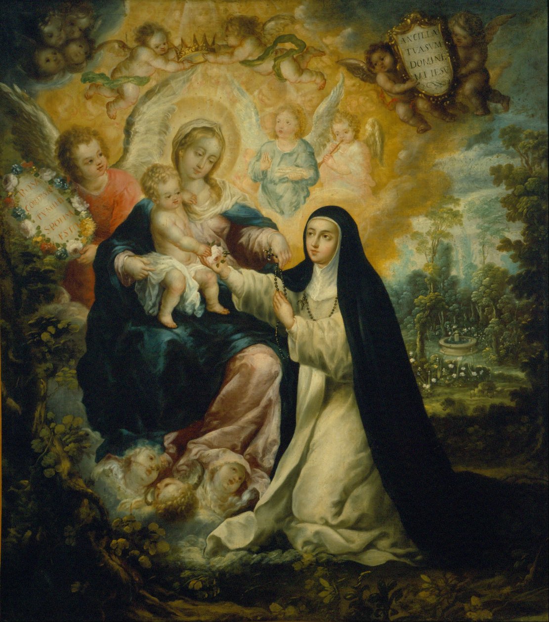 The Mystic Betrothal of Saint Rose of Lima af Nicolás Correa