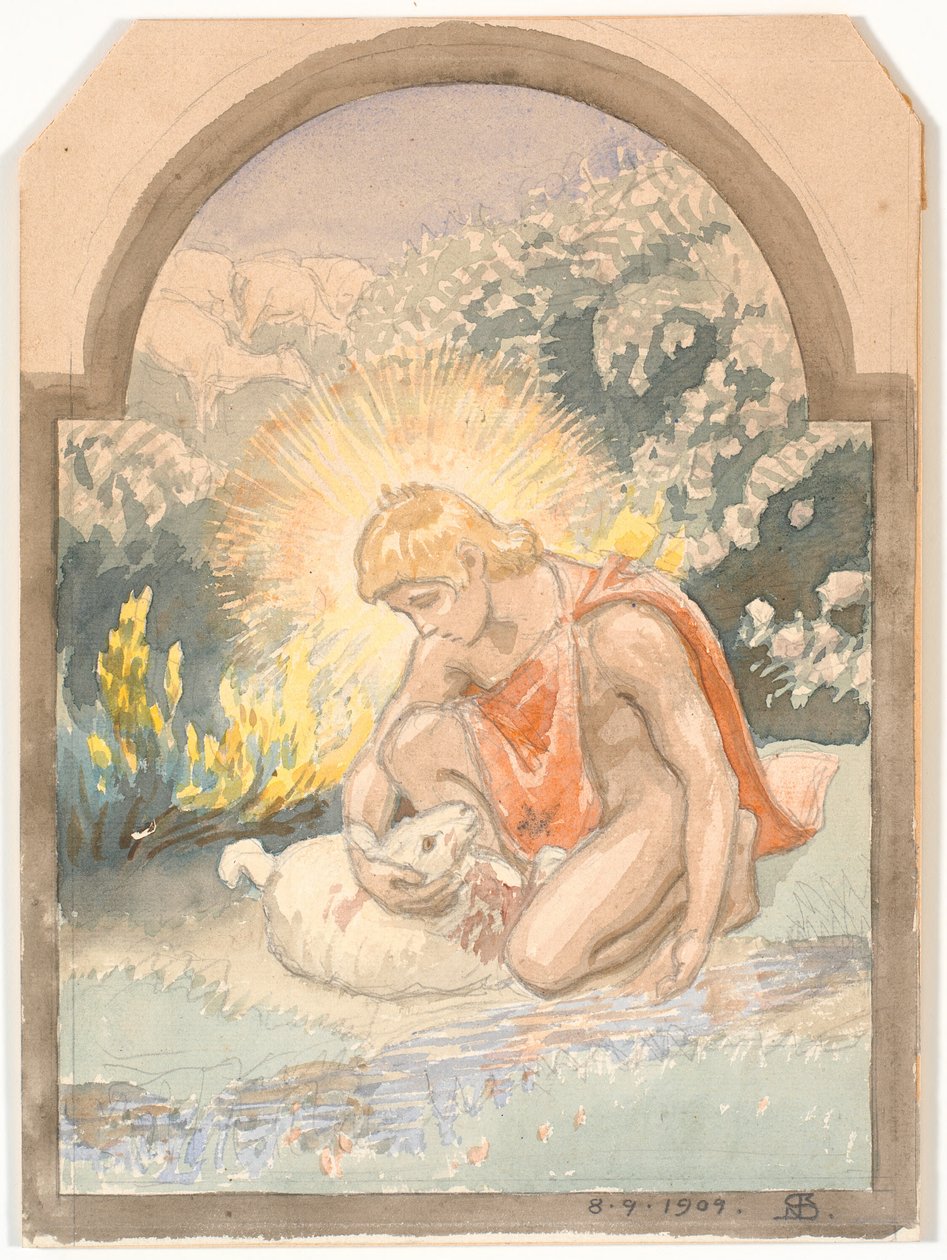 Den gode hyrde af Niels Skovgaard