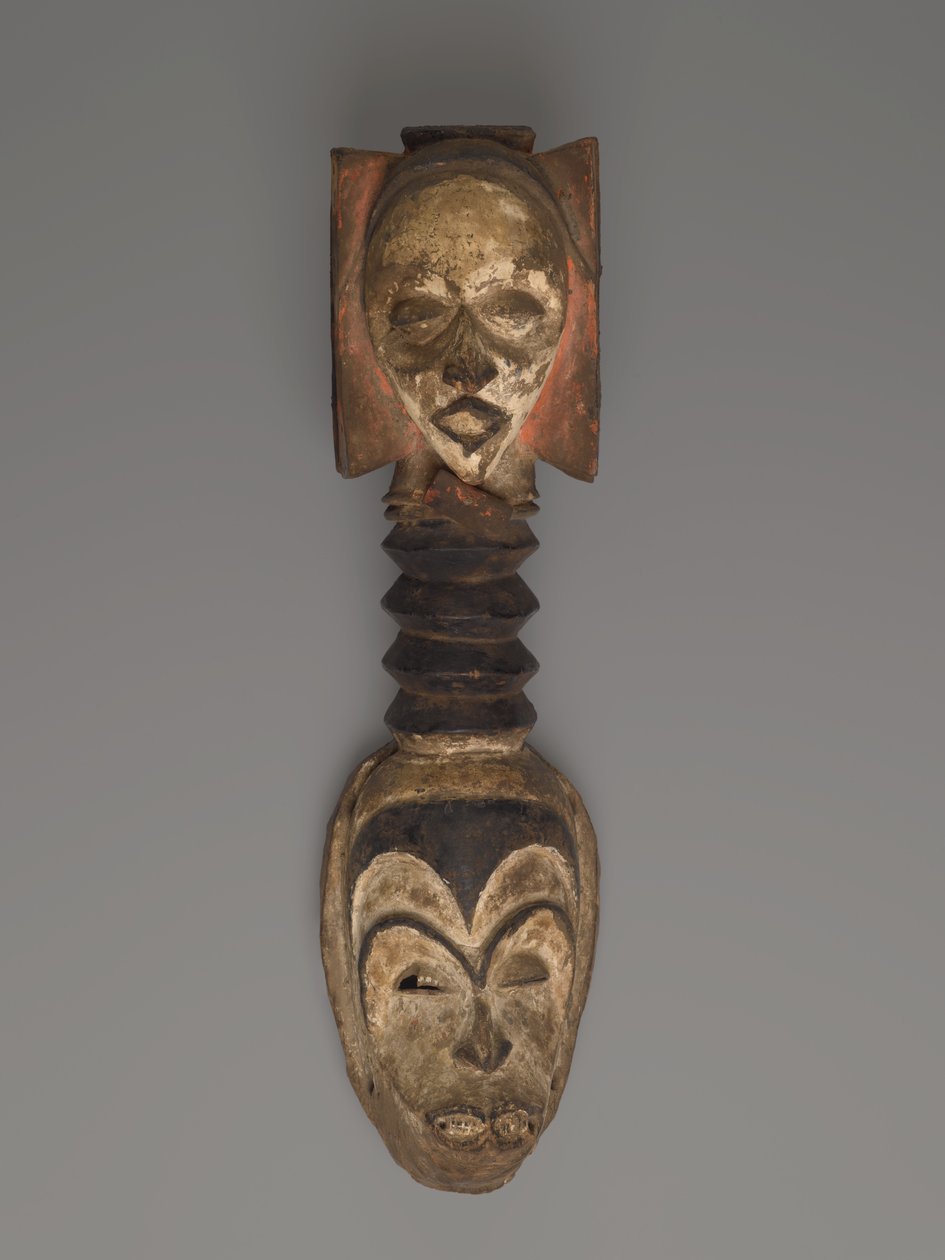 Okorossia maske, Igbo (træ, pigment) af Nigerian School