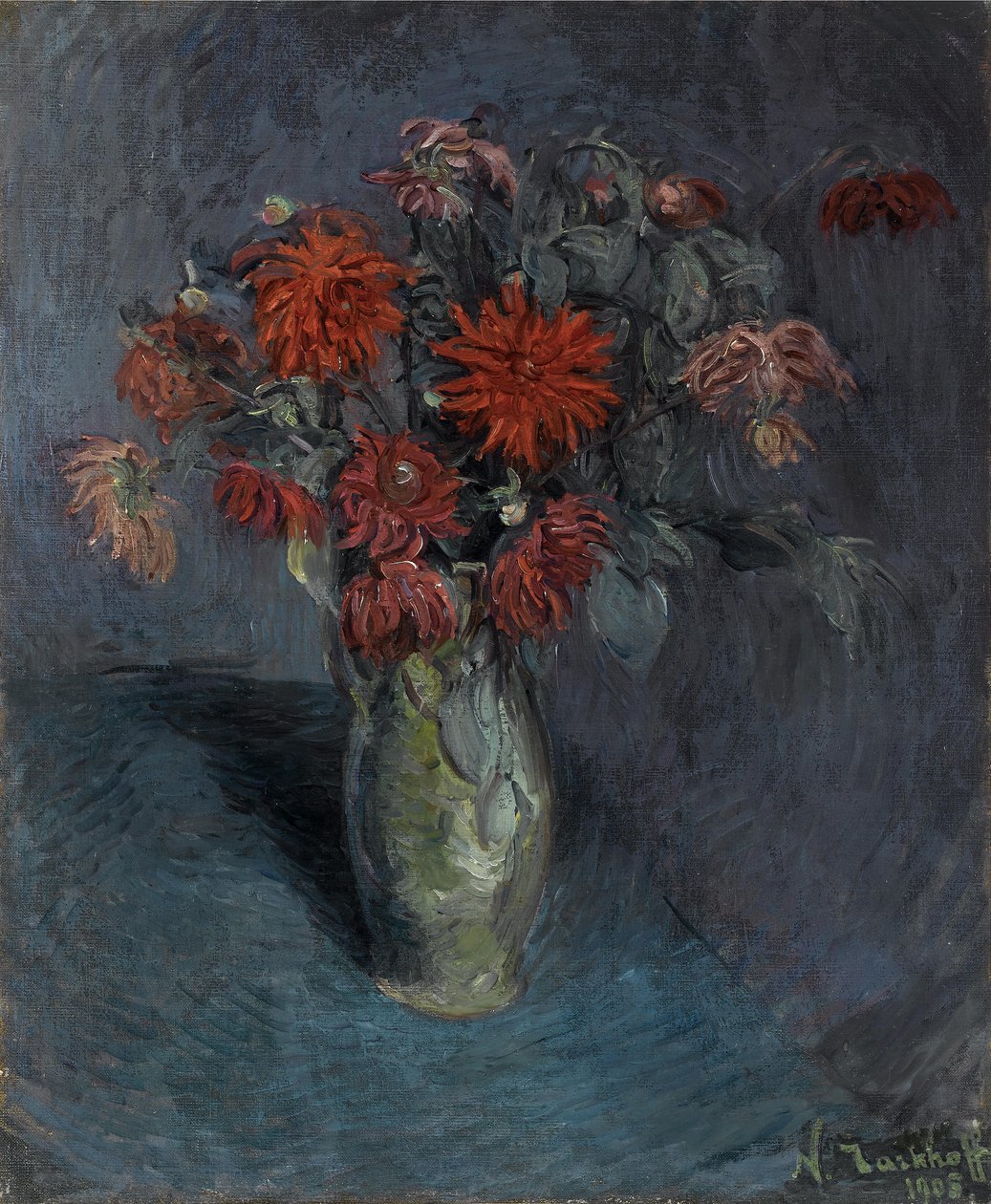 Blomster i en vase af Nikolai Aleksandrovich Tarkhov
