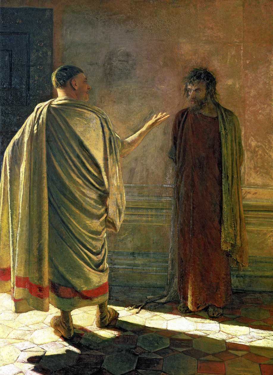 Hvad er sandhed (Kristus og Pilatus) 1890 af Nikolai Nikolaevich Ge
