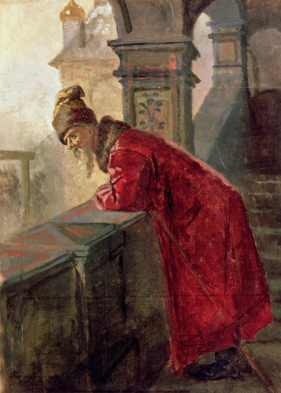 Boyar på Verandaen af Nikolai Vasilievich Nevrev