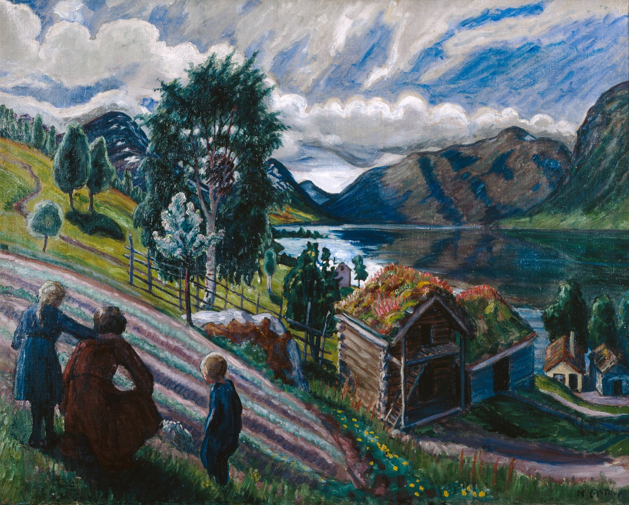 Gråvejr af Nikolai Astrup