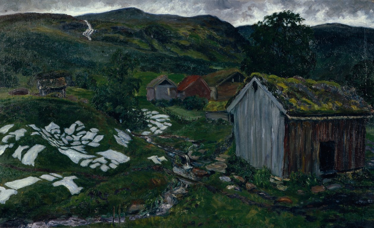 Regnvejr atmosfære af Nikolai Astrup