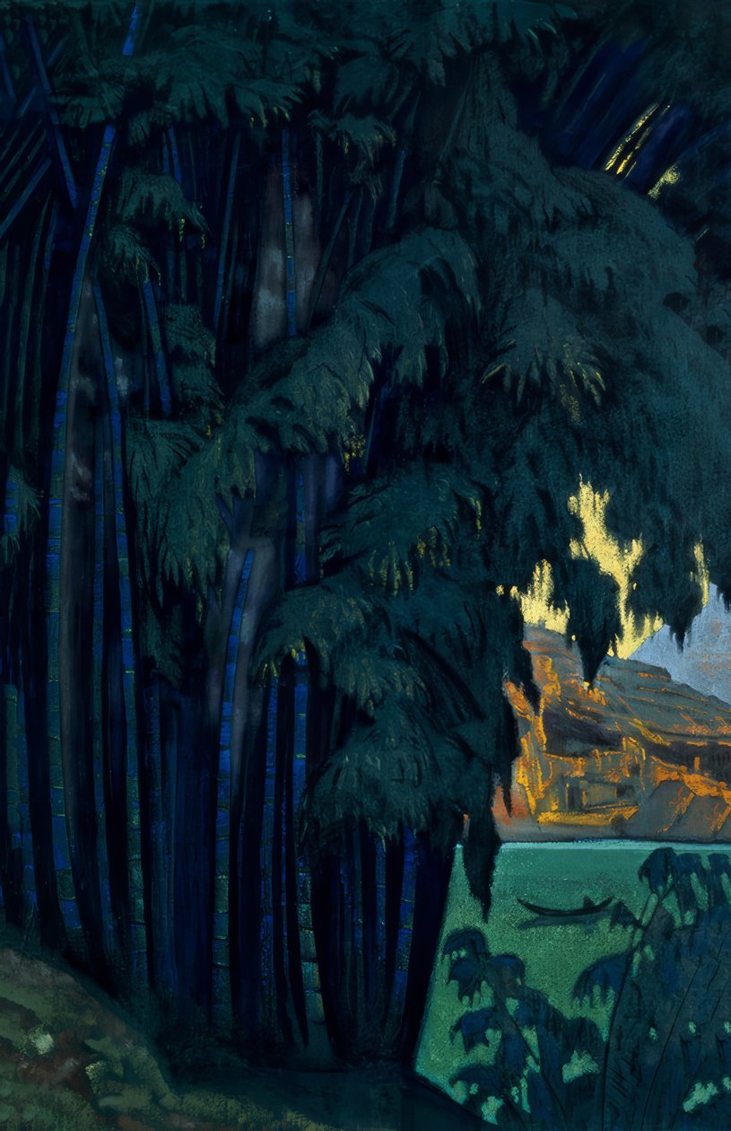 N.K. Roerich, Ashram, Ceylon af Nikolai Konstantinowitsch Roerich