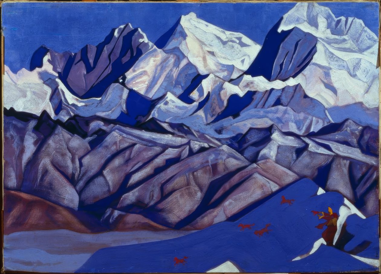 Røde heste af Nikolai Konstantinowitsch Roerich