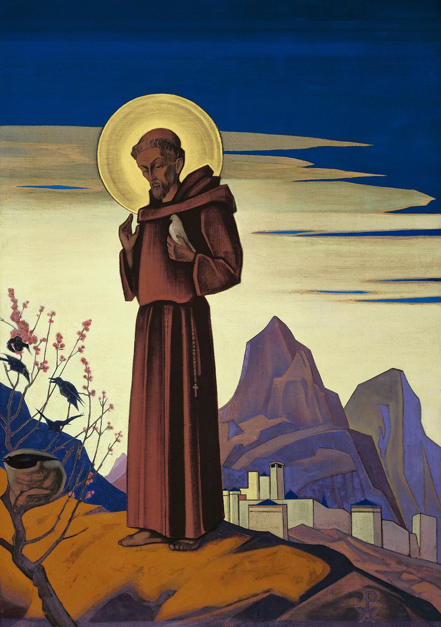 Sankt Frans, 1932. af Nikolai Konstantinowitsch Roerich
