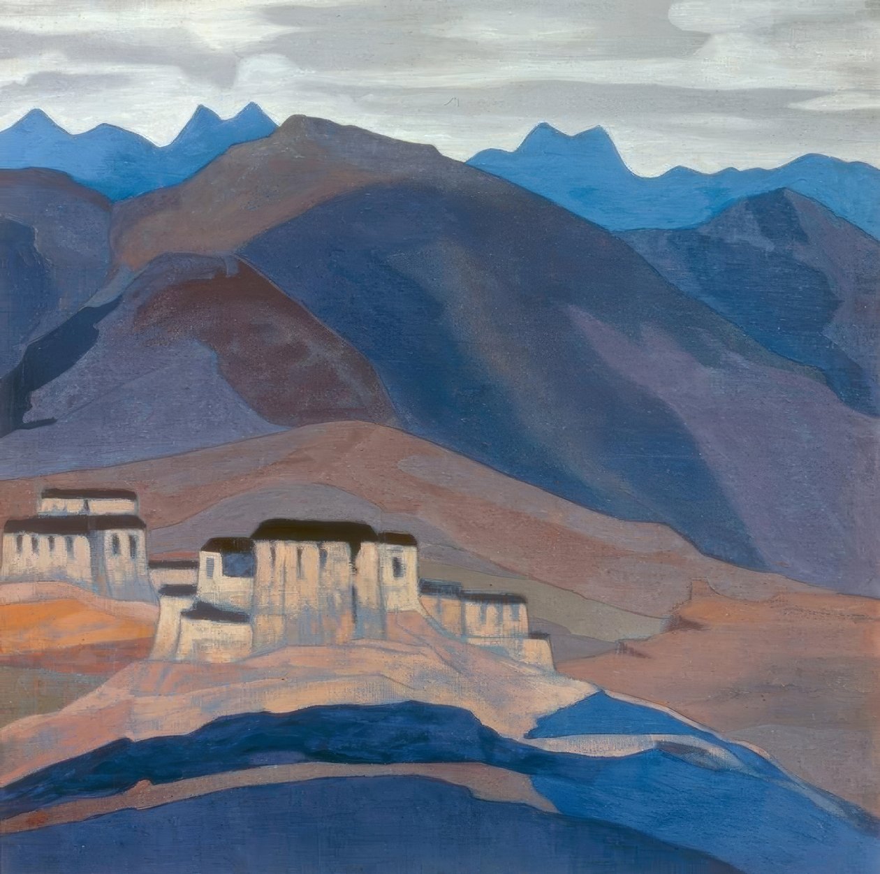 tibetansk kloster af Nikolai Konstantinowitsch Roerich