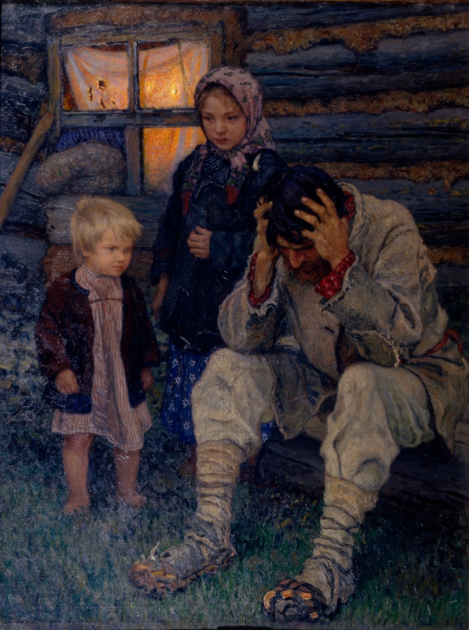 Sorg, 1909 af Nikolai Petrovich Bogdanov Belsky