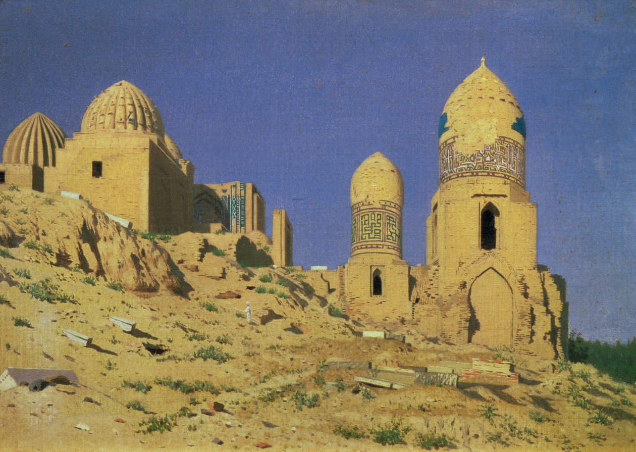 Hazrat Sheikh-i-Zindah Mausoleun i Samarkand, 1869-70 af Nikolai Stepanovich Vereshchagin