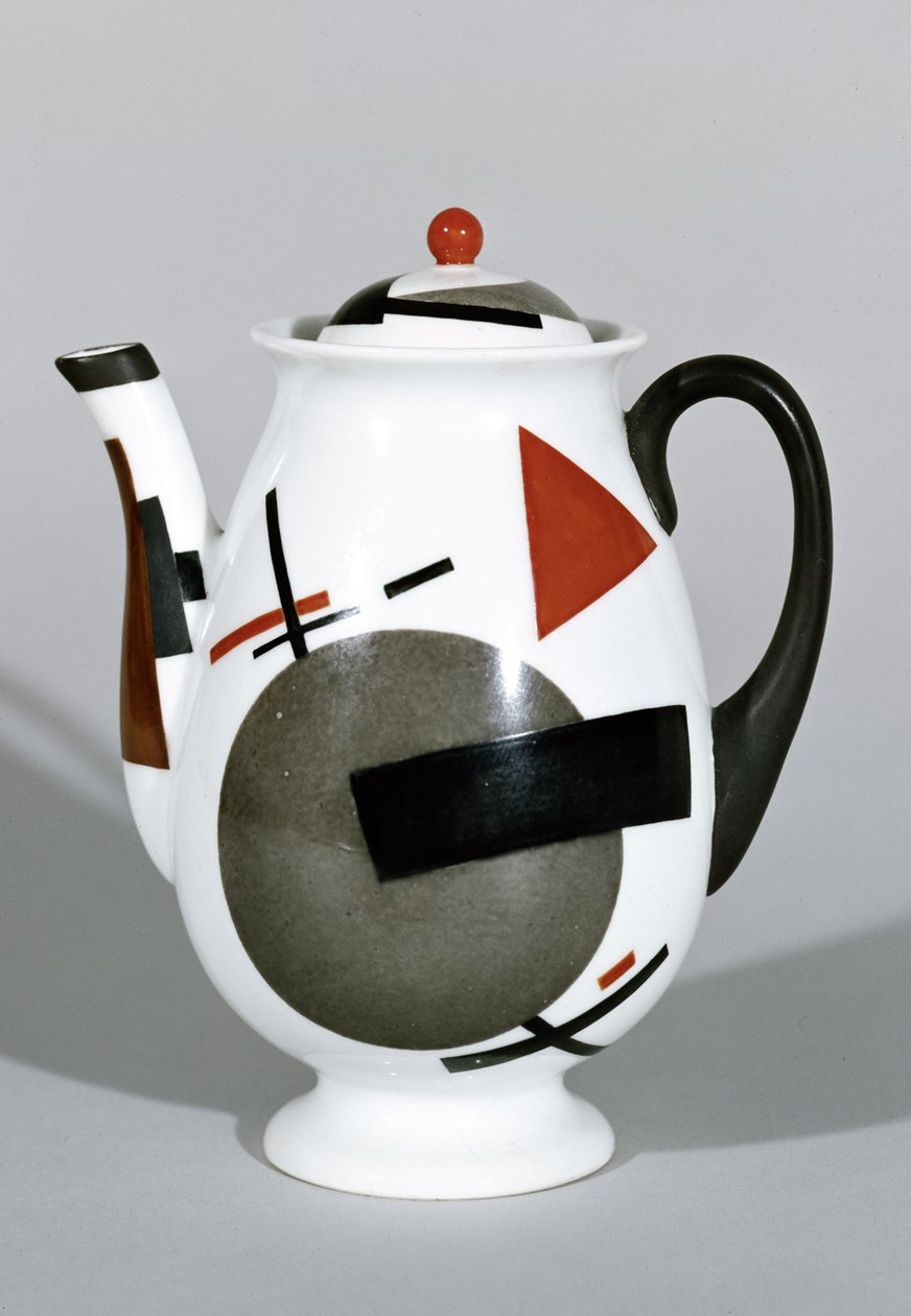 Kaffekande, ca. 1924 (porcelæn) af Nikolaj Mihailovic Suetin