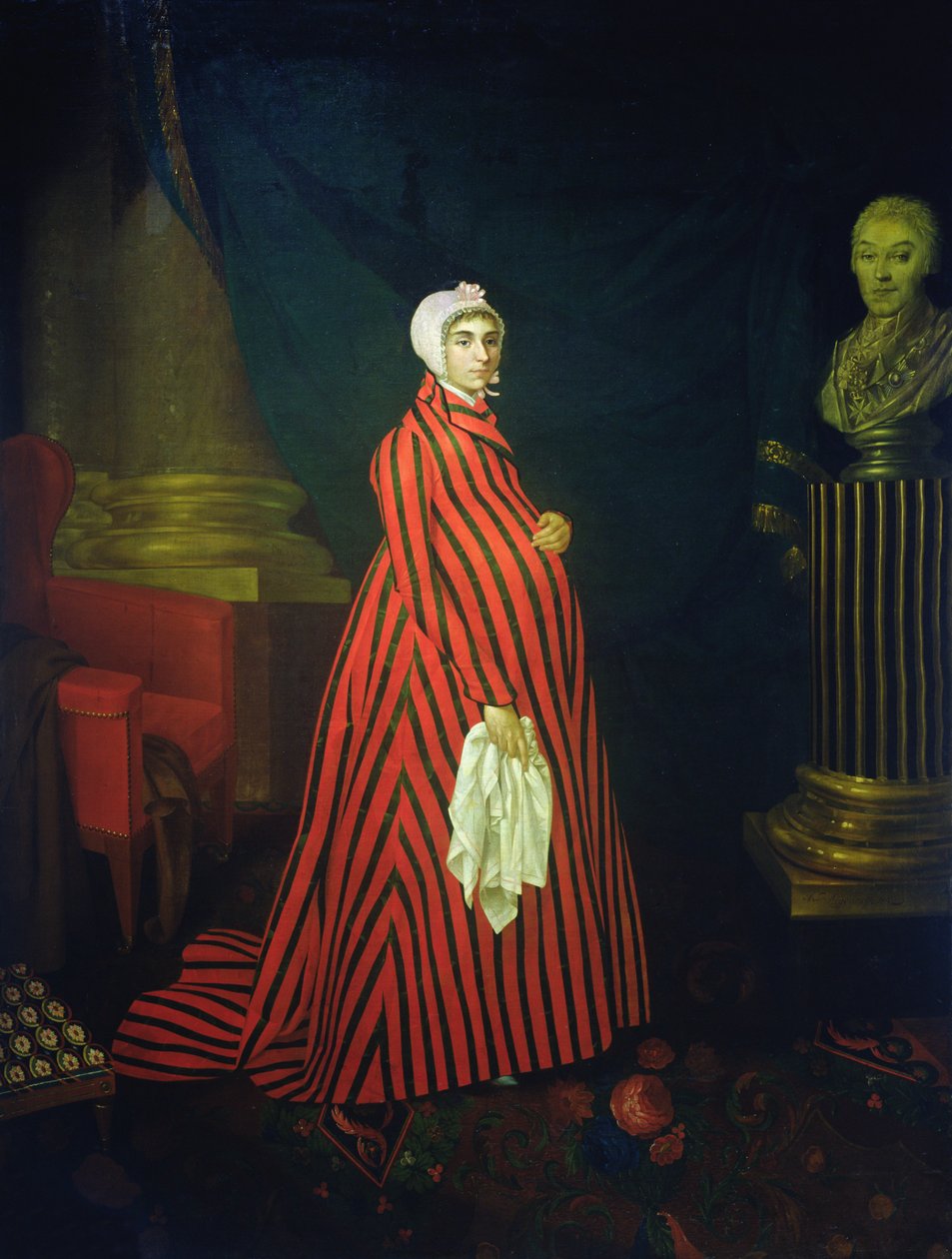 Portræt af skuespillerinden og sangeren Praskovya Zemchugova også kendt som grevinde Sheremetyeva, 1803 af Nikolay Ivanovich Argunov