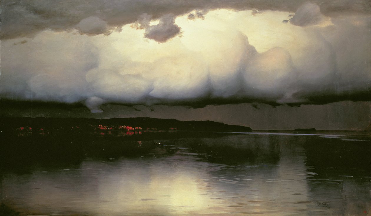 Det blev stille, 1890 af Nikolay Nikanorovich Dubovskoy