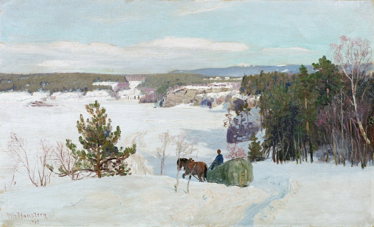 Vinterlandskab af Nils Hansteen