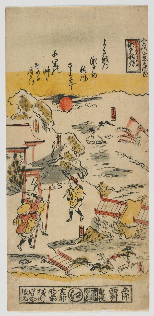 Otte udsigter over Kanazawa (nr. 2) Edo-perioden, ca. 1720