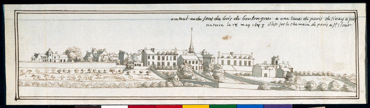 Auteuil (pen & blæk med vask på papir) af Noel Gasselin