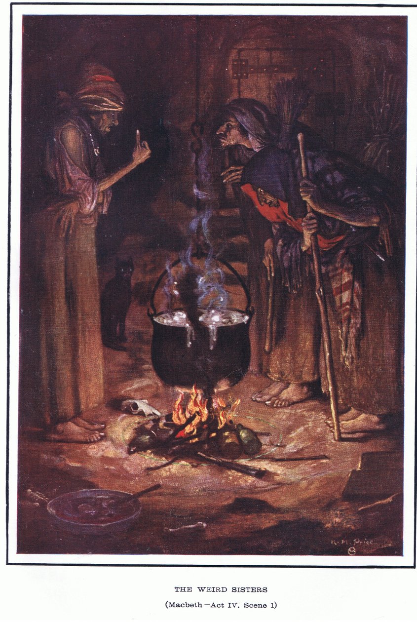 De underlige søstre (MacBeth) af Norman Mills Price