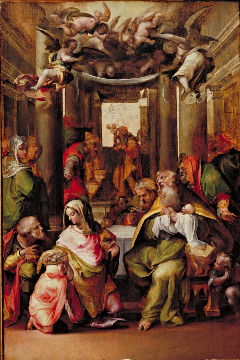 Præsentationen i templet, ca. 1567 af Nosadella