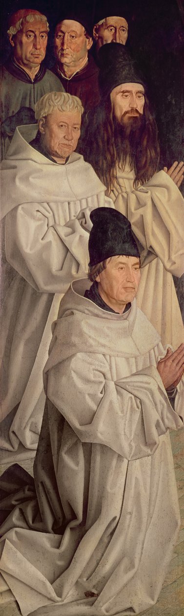 Panel af munkene, fra Polyptych of St. Vincent, c.1465 af Nuno Goncalves or Gonzalvez