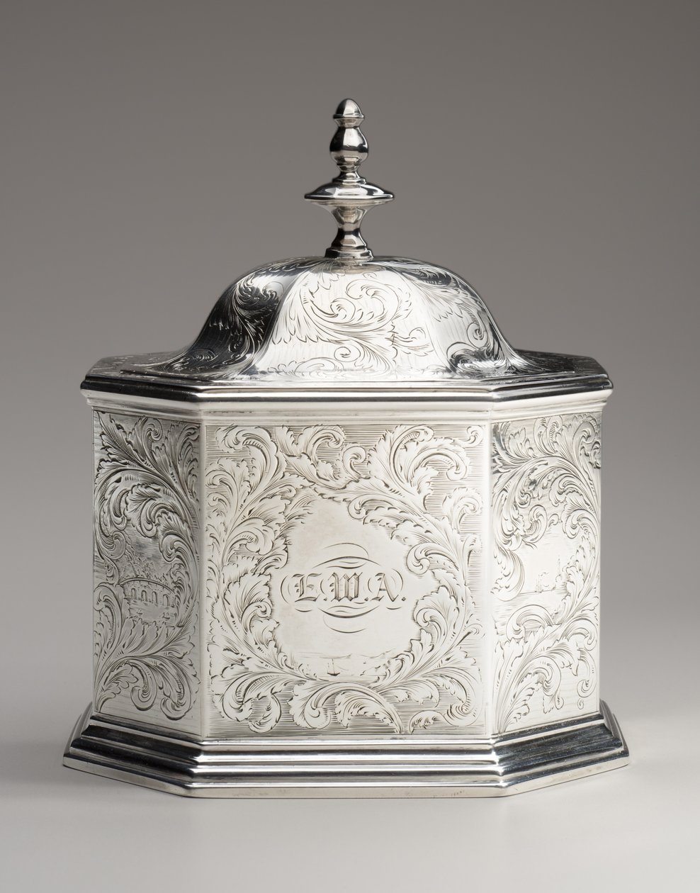 Tebeholder, 1845 af Obadiah Rich