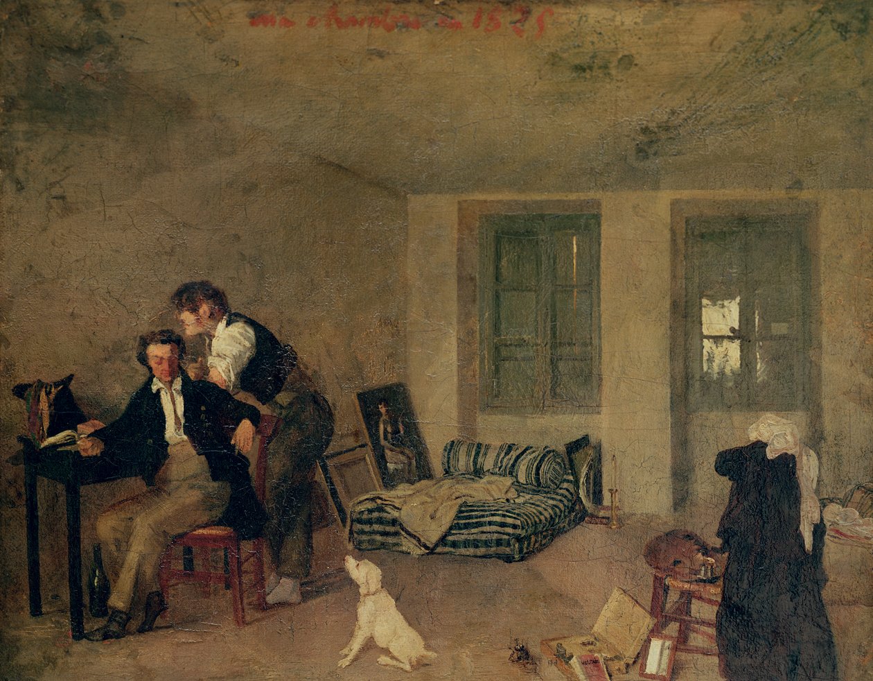 Mit værelse i 1825 af Octave Tassaert