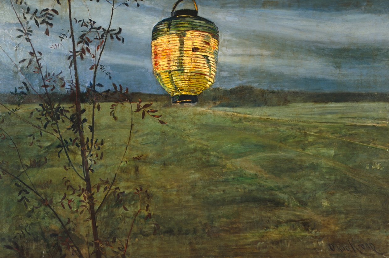 kinesisk lampe af Oda Krohg