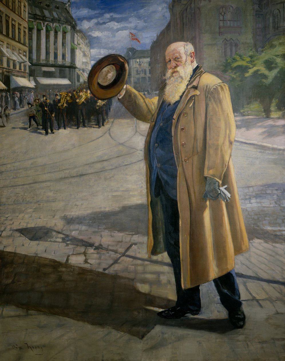 Christian Krohg på Karl Johan af Oda Krohg