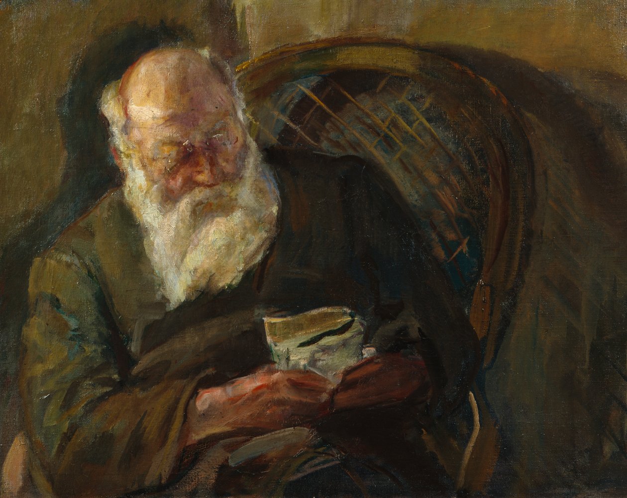 Christian Krohg, ca 1920 (maleri) af Oda Krohg
