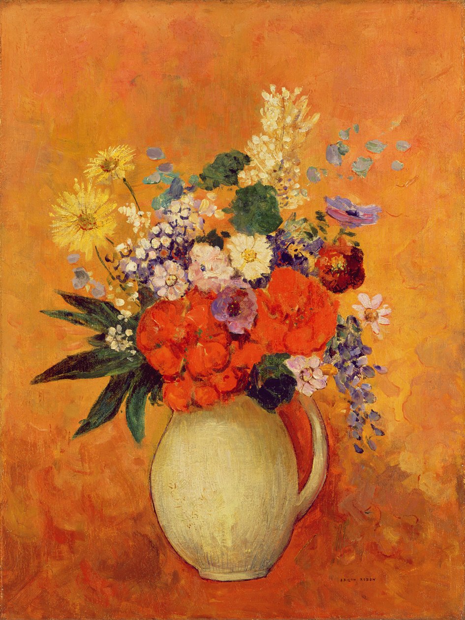 Blomster, 1910 af Odilon Redon
