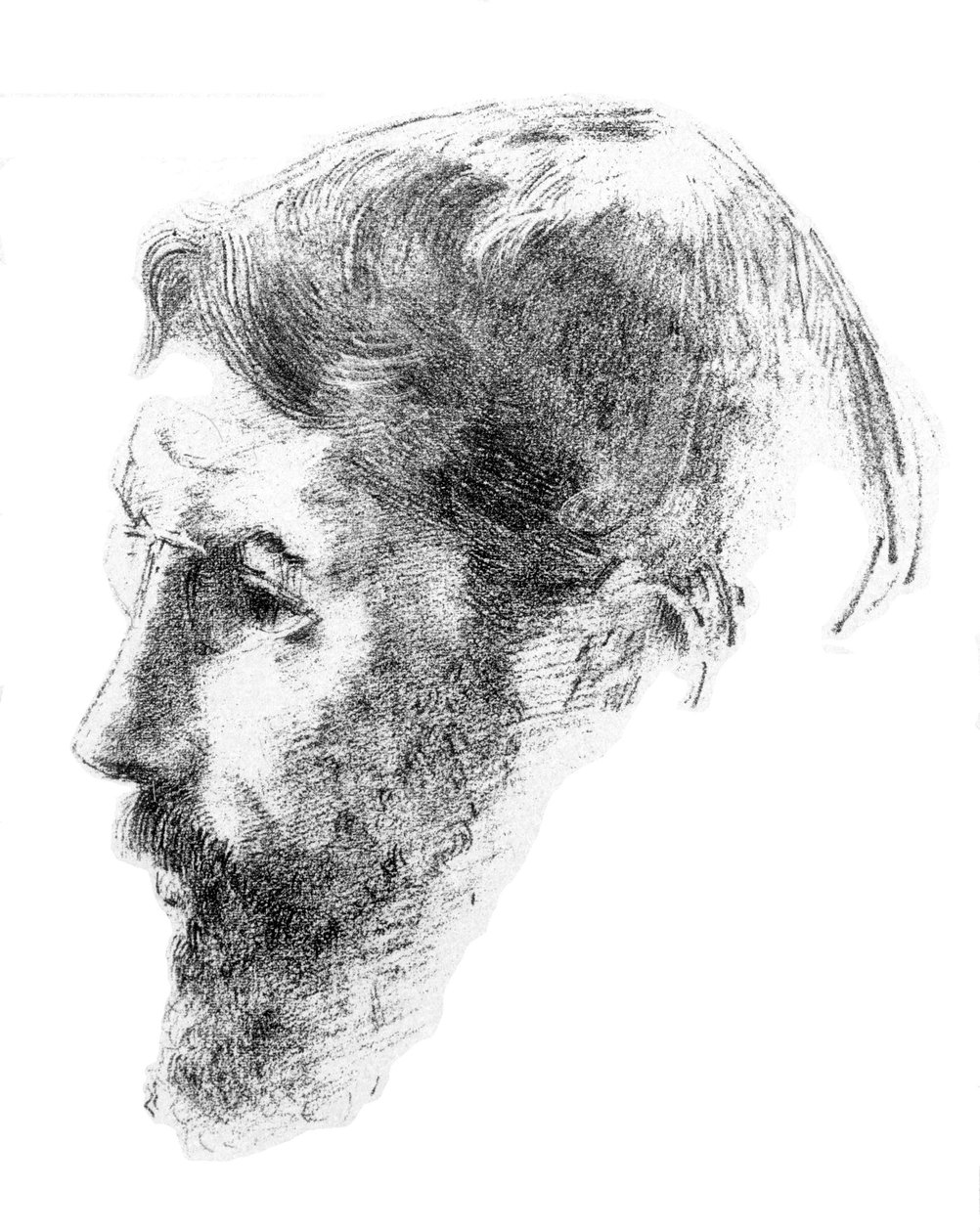 Portræt af Bonnard (kunstnerbevis) af Odilon Redon
