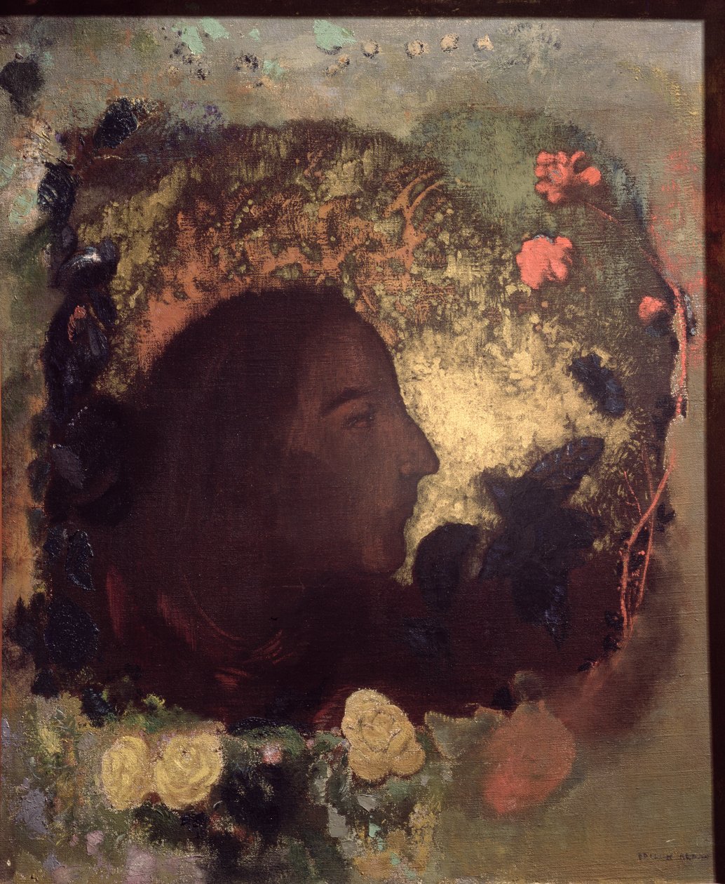 Portræt af Paul Gauguin (1848-1903), malet efter hans død, ca. 1903-05 af Odilon Redon