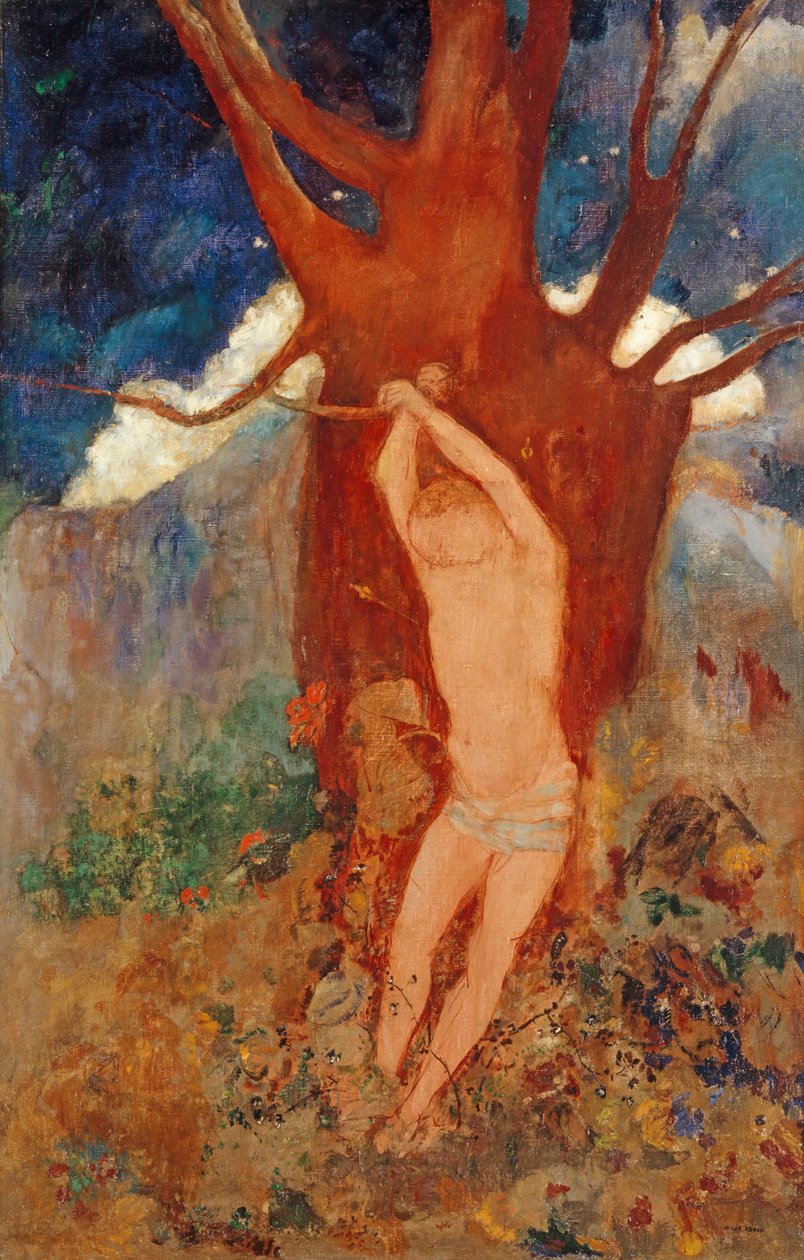 Sankt Sebastian, 1910 af Odilon Redon