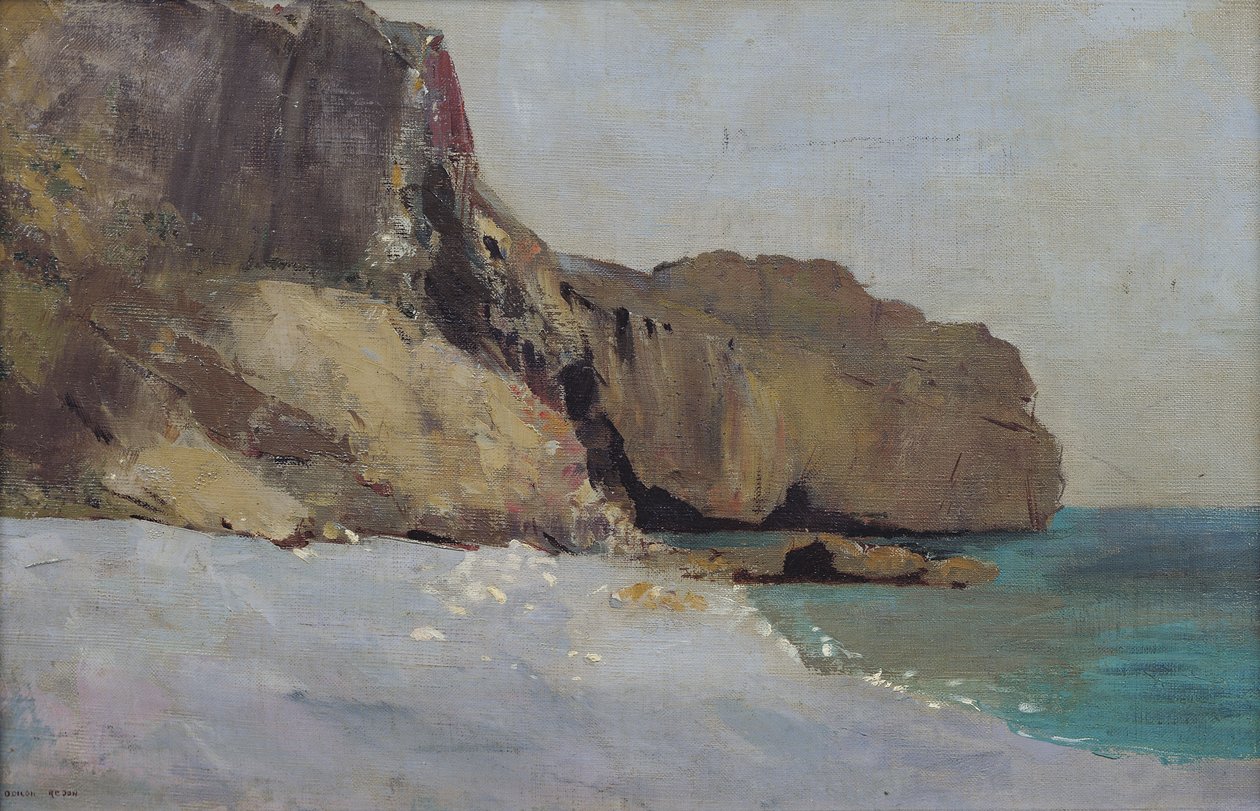 Klipperne ved Vallieres, nær Royan af Odilon Redon