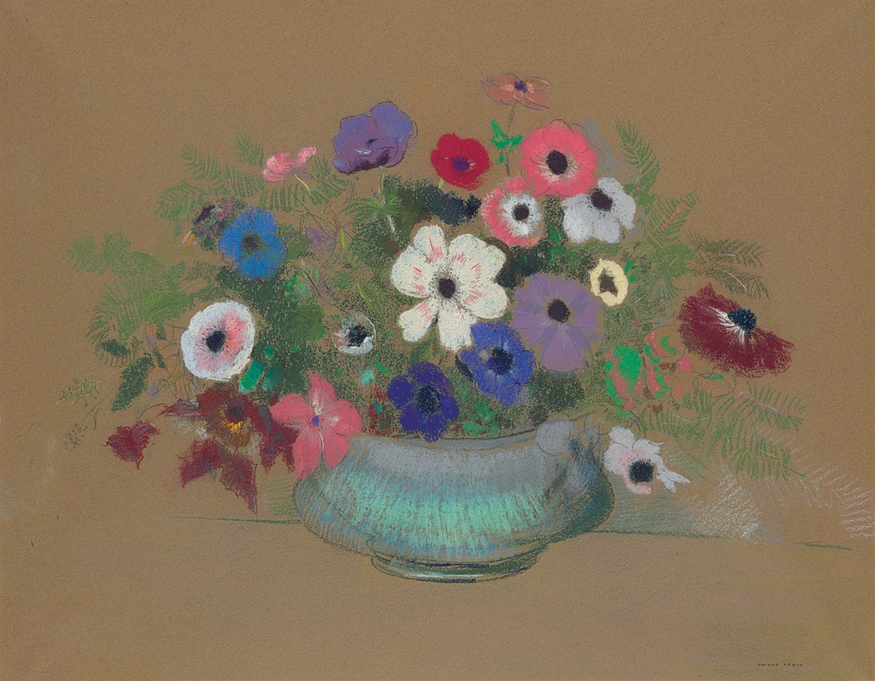 Anemoner af Odilon Redon