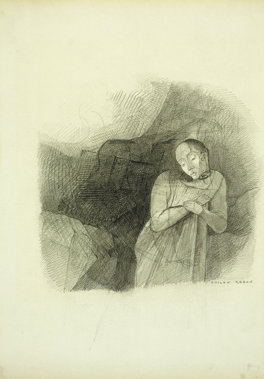 Tilsynekomst, 1870-75 af Odilon Redon
