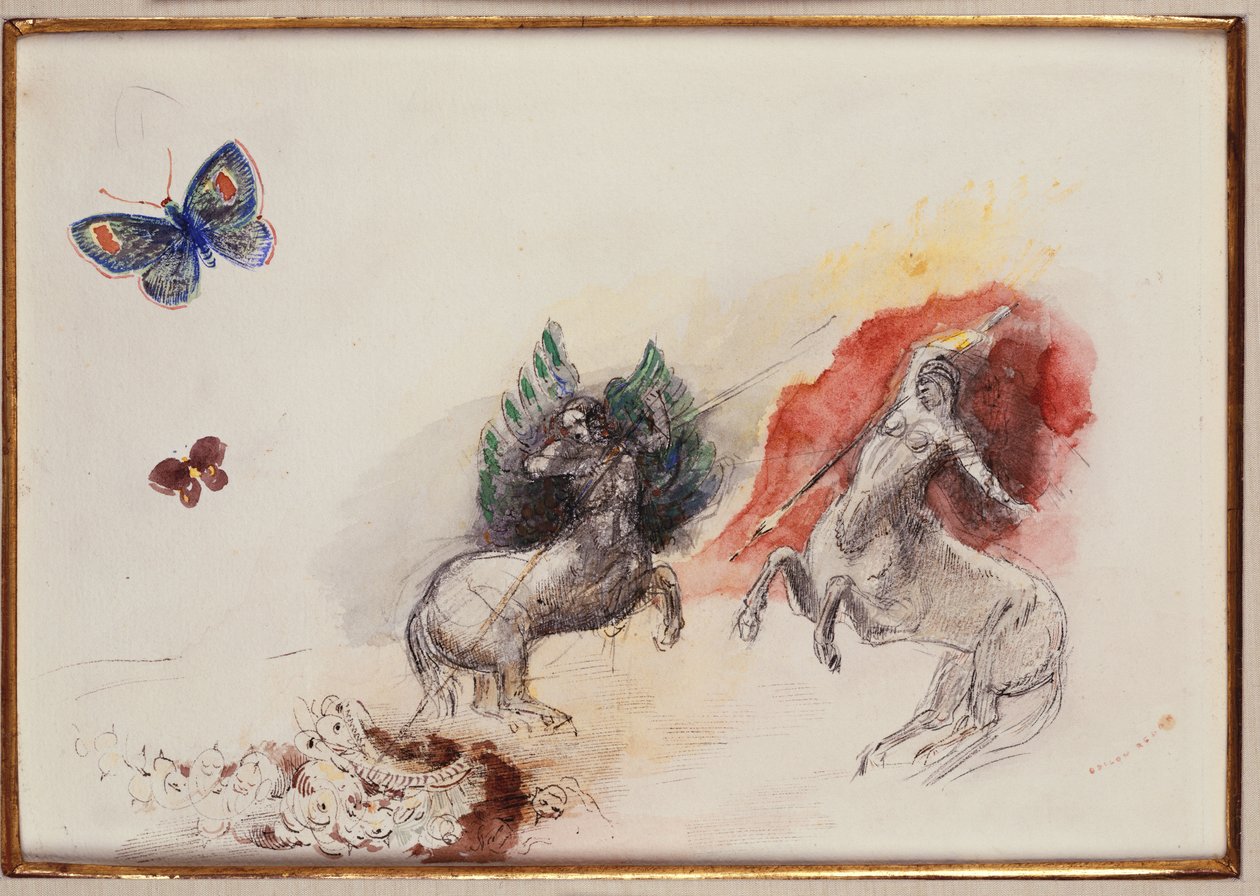 Slaget ved Kentaurerne af Odilon Redon