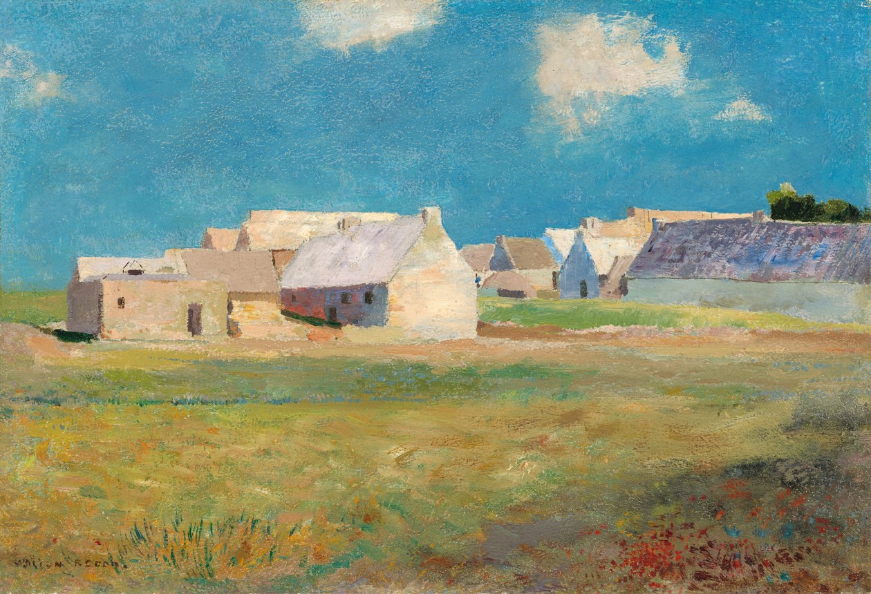 Breton Village af Odilon Redon