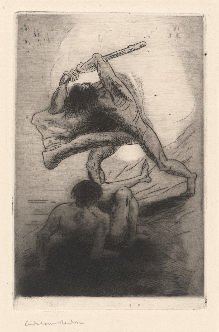 Kain og Abel af Odilon Redon