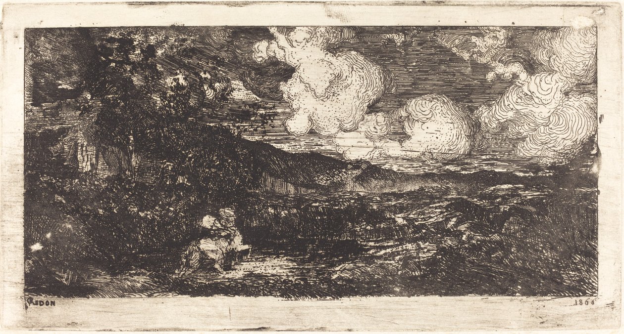 Cavalier Galopant (galopperende rytter) af Odilon Redon