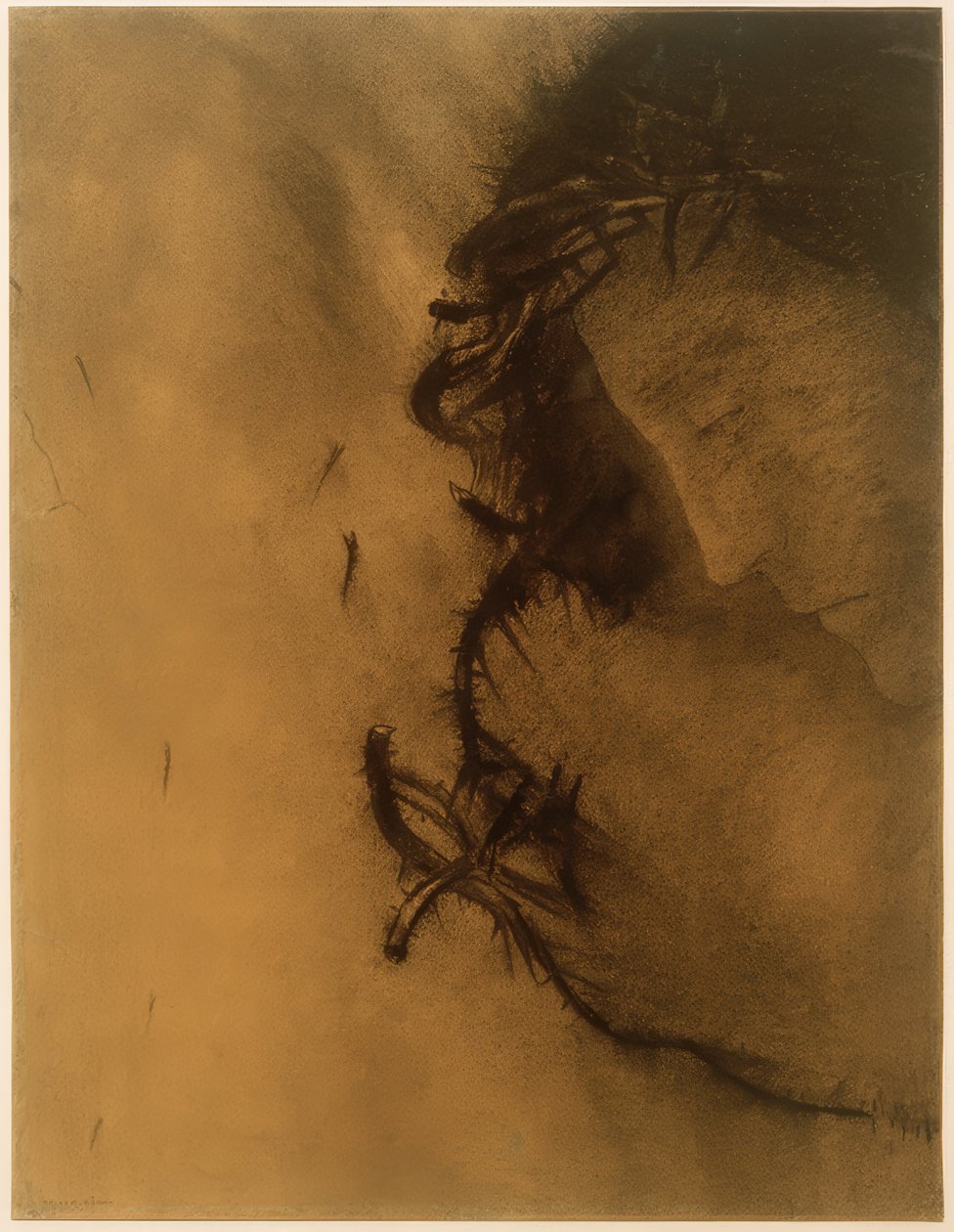 Kristus (Tornekronen) af Odilon Redon