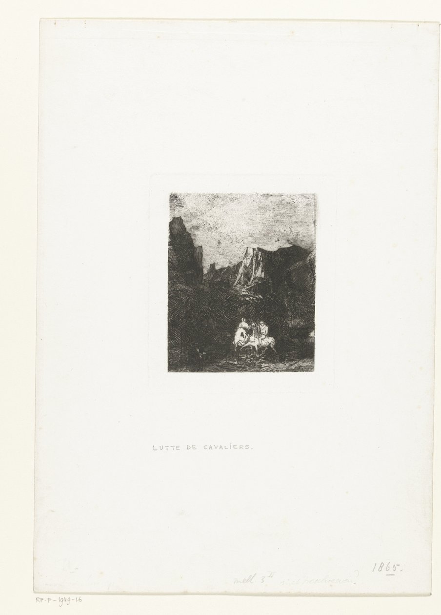 Fra twee kleine ruiter De to små ryttere af Odilon Redon