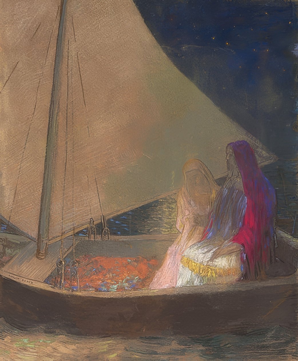 Barken. Omkring 1902 af Odilon Redon