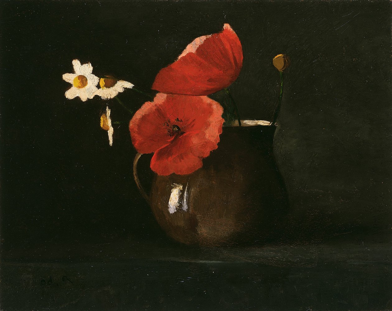 Blomster: Valmuer og tusindfryd af Odilon Redon