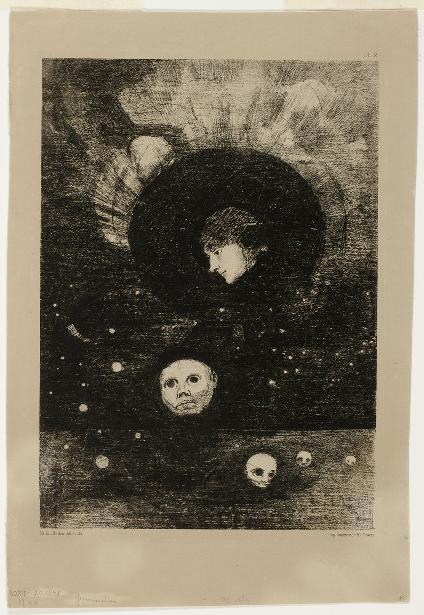 Spiring, tallerken to fra In Dreams af Odilon Redon