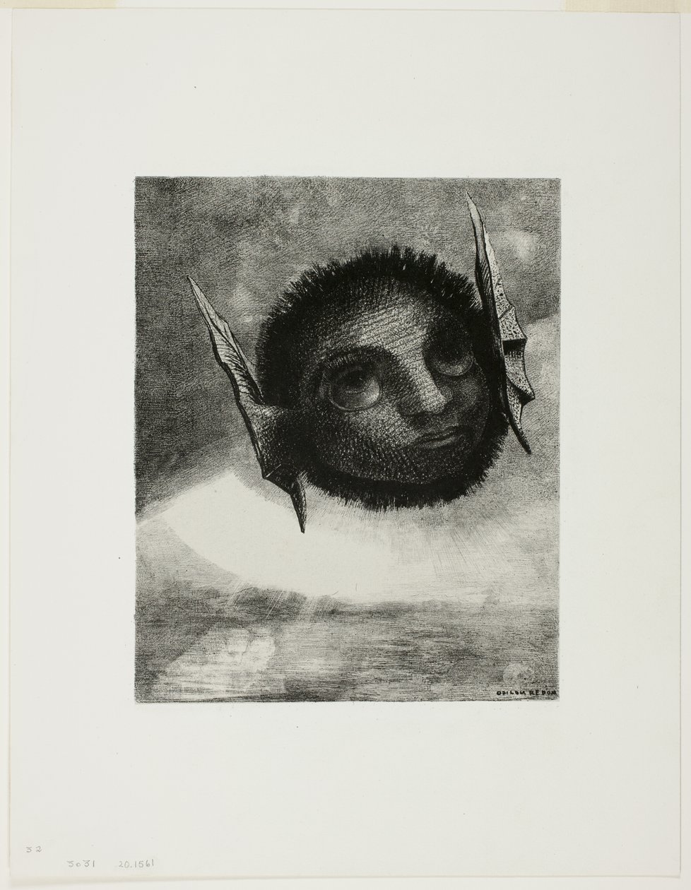 Gnome, tallerken seks fra In Dreams af Odilon Redon