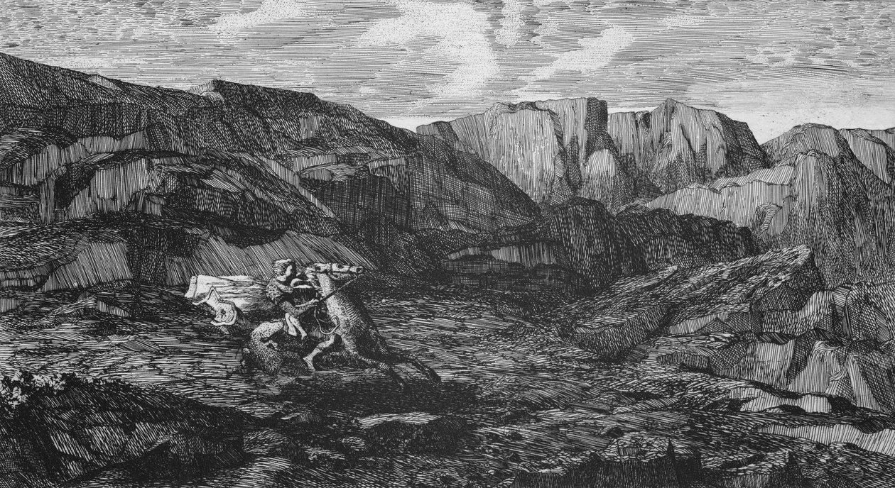 Hest og Rytter af Odilon Redon