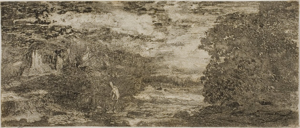 Rytter under en stormfuld himmel af Odilon Redon