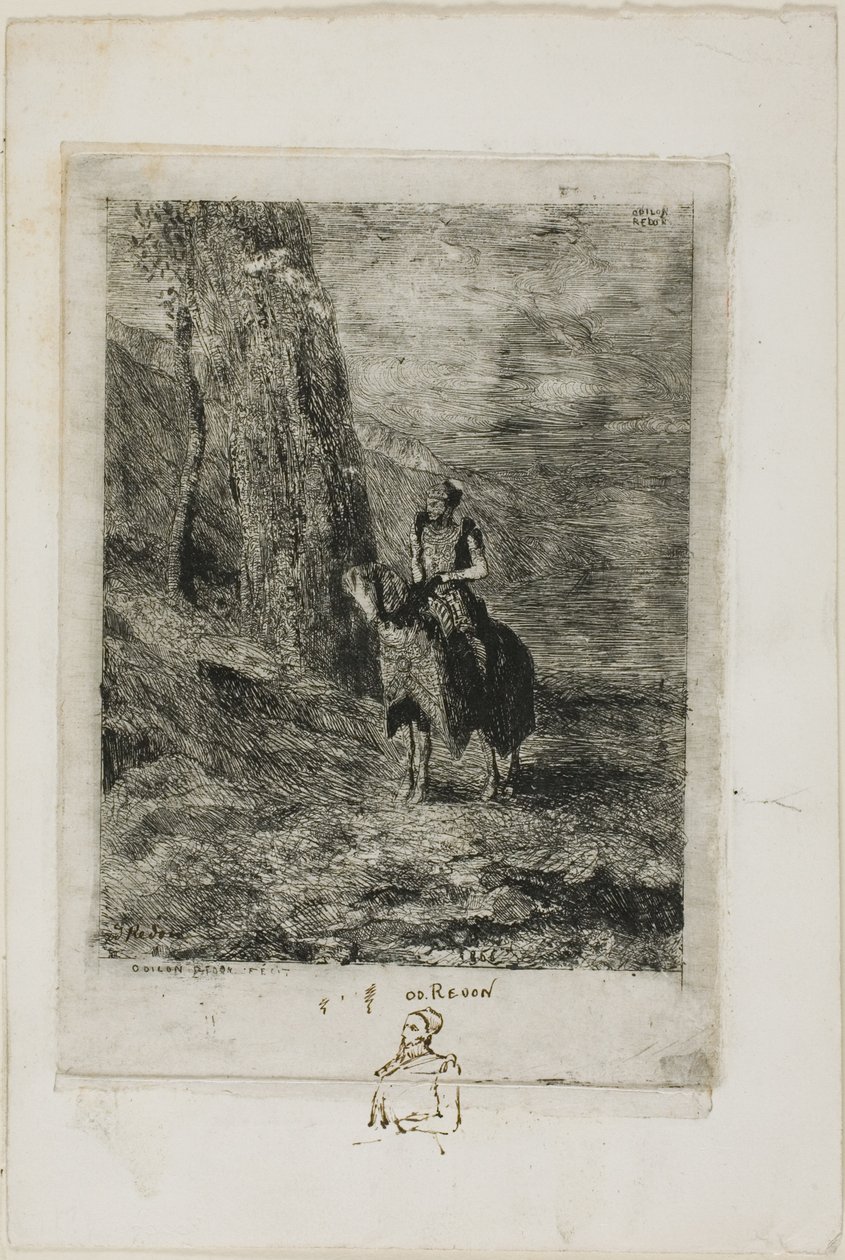 Rytter venter af Odilon Redon