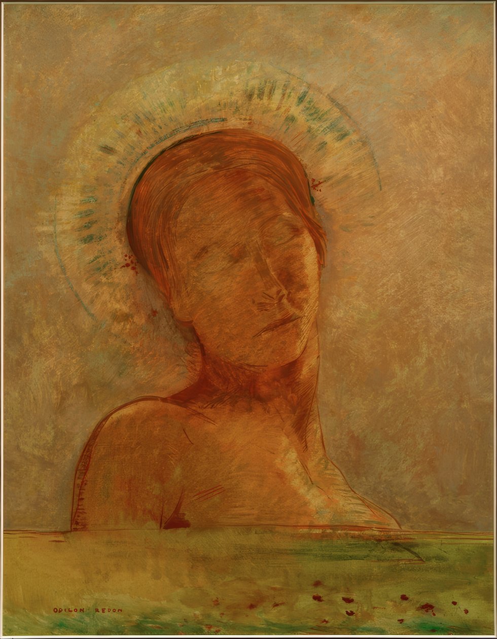 I himlen (lukkede øjne) af Odilon Redon